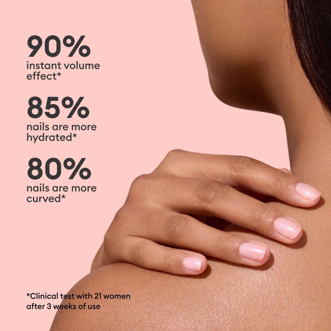 Manucurist Active Plump close-up highlights ultra-glossy 3D plumping finish.
