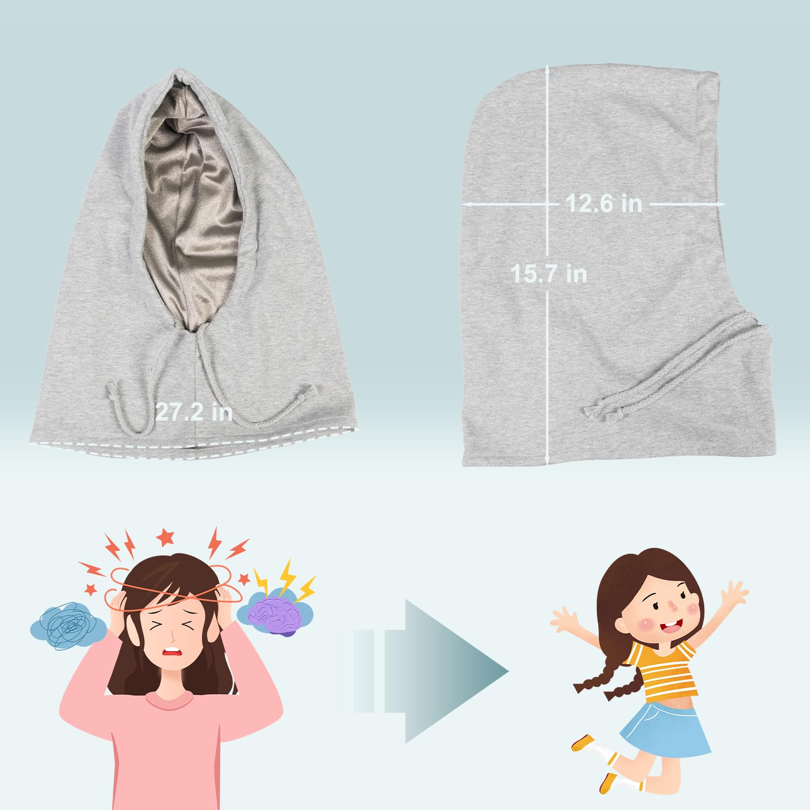 Ideal for airplane use, MAOOHON Faraday Hood keeps you warmer and shielded.