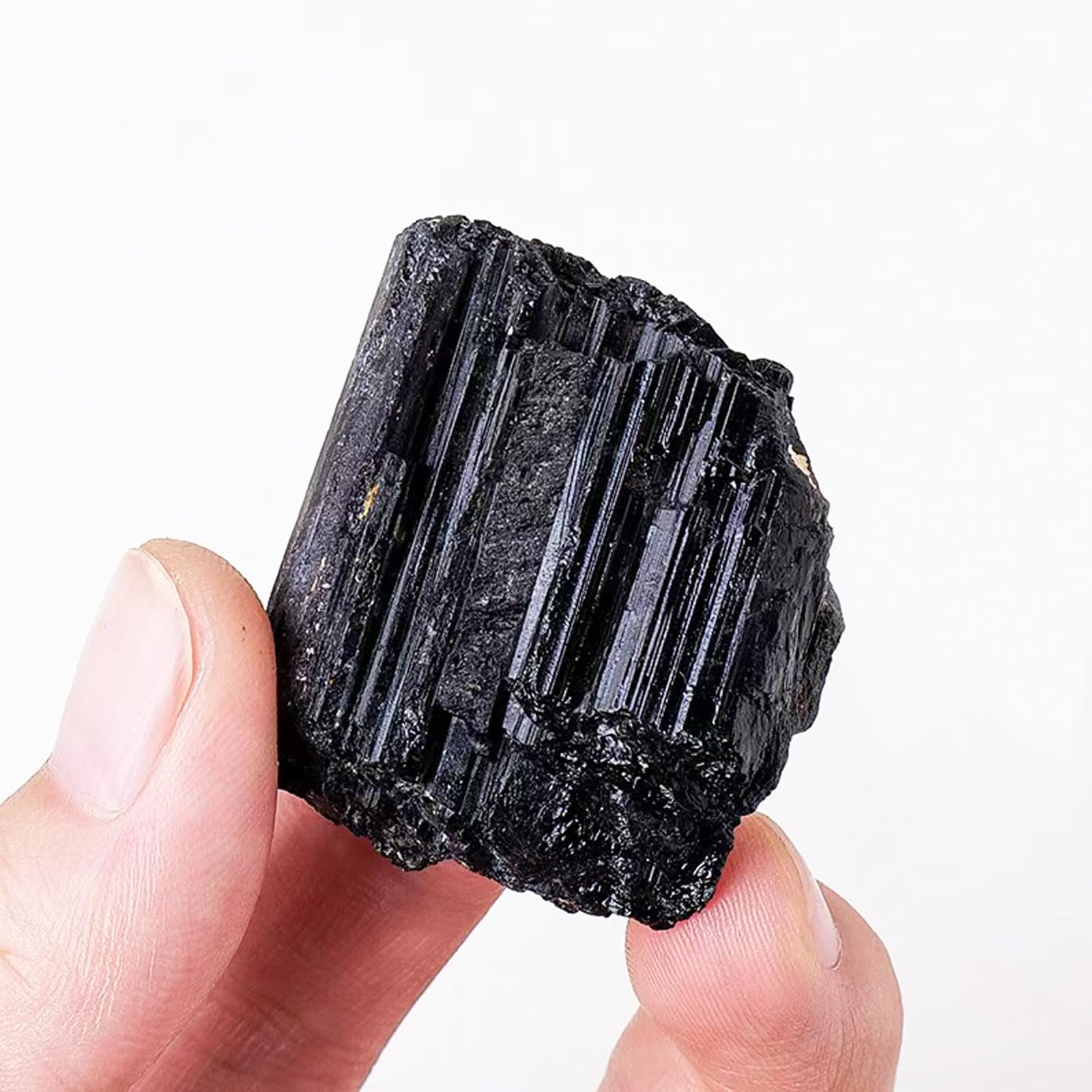 MAOSGO Black Tourmaline Crystals near computers to reduce electromagnetic exposure