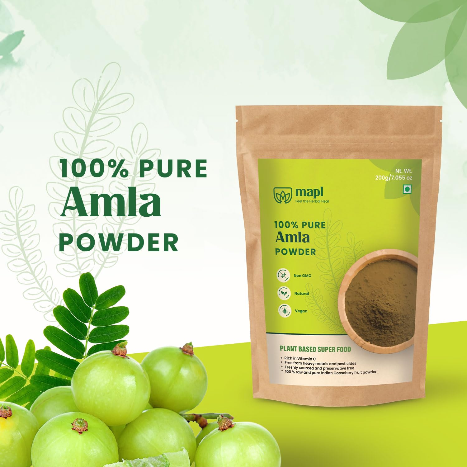 MAPL Amla Powder fine texture supports versatile beauty and wellness routines