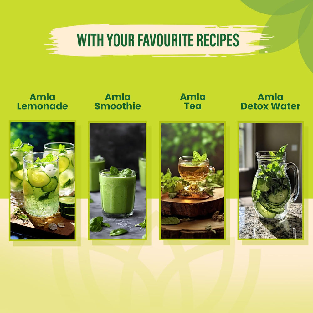 MAPL Amla Powder usage ideas for smoothies and tea preparation