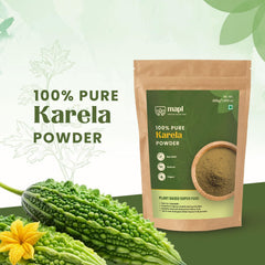 MAPL Bitter Melon Powder in a tea cup for a gentle, bitter infusion.