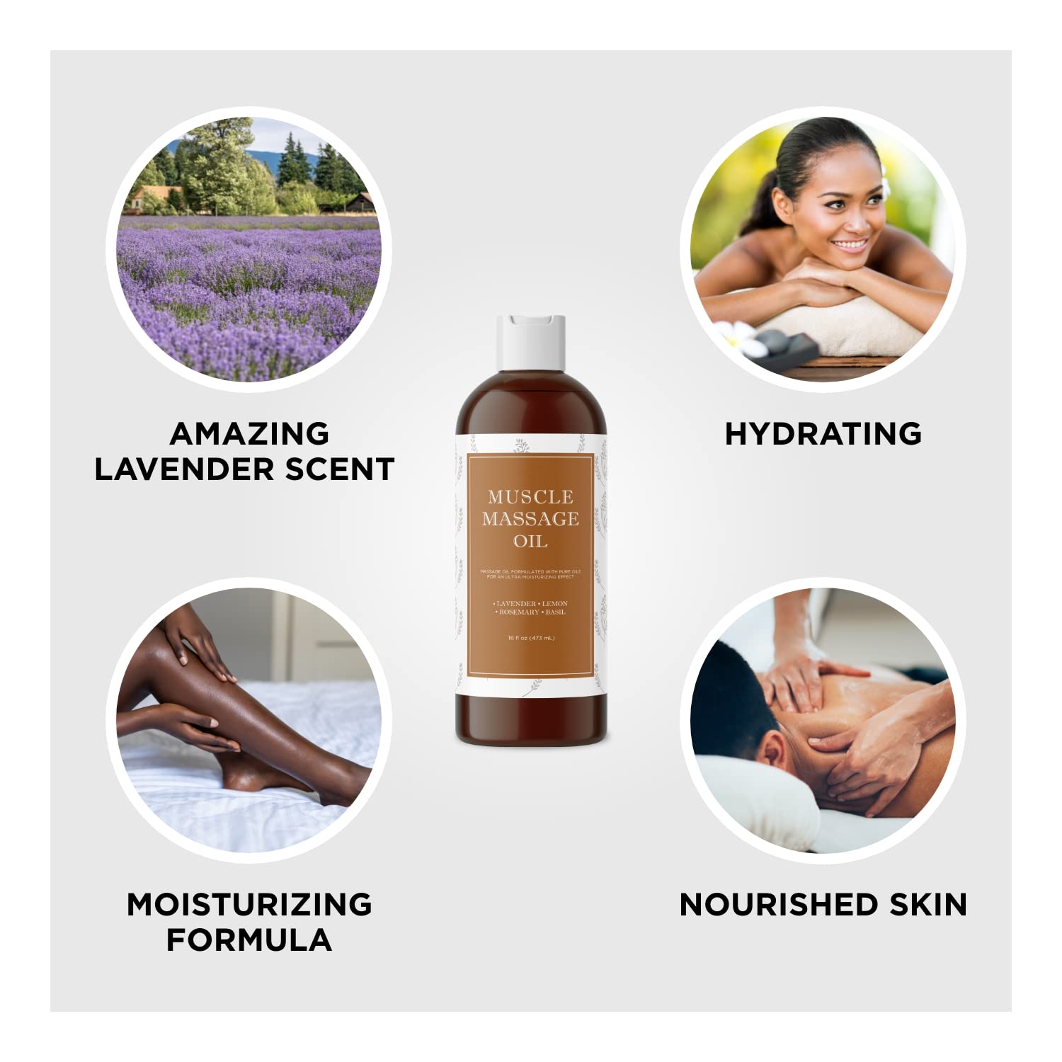 Maple Holistics oil applied after a hot shower for muscle ease.
