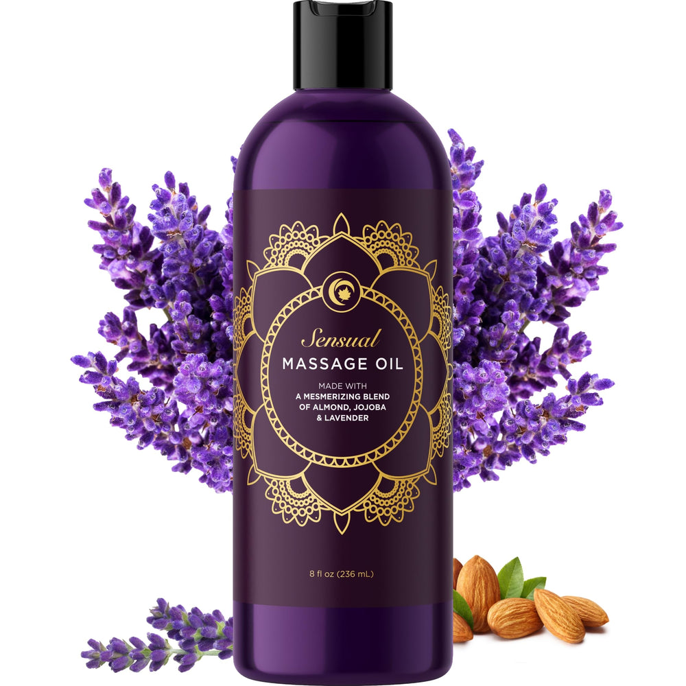 Maple Holistics aromatherapy massage oil bottle for a calming sensual experience