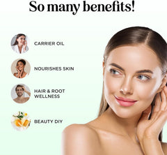 Maple Holistics avocado oil hair application for scalp hydration