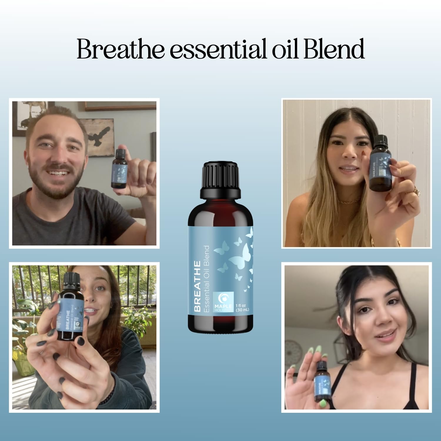 Maple Holistics Breathe diffuser setup for ambient aromatics.