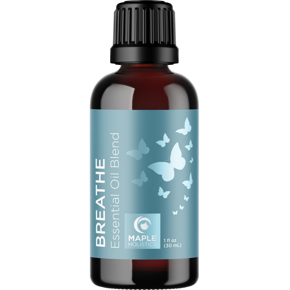 Maple Holistics Breathe oil pour into diffuser bottle.