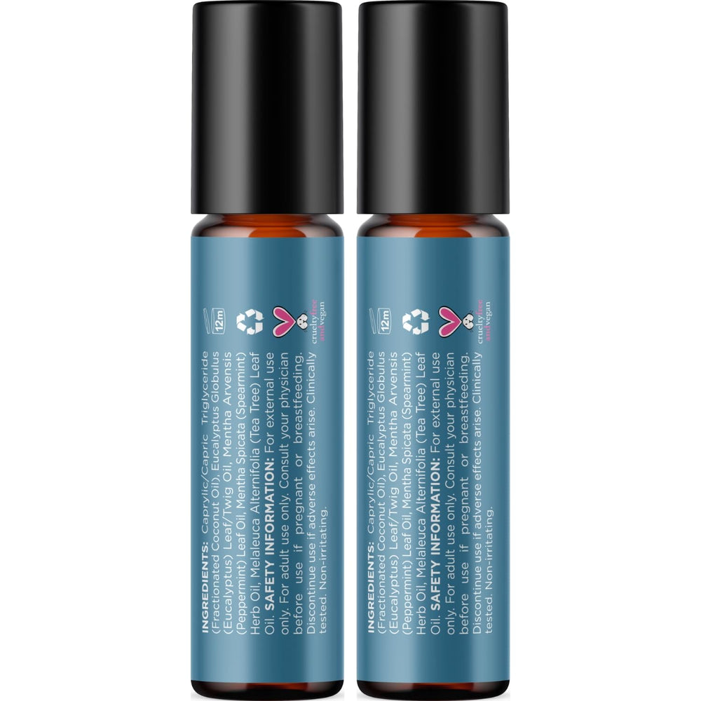 Maple Holistics Breathe travel-size roll-on in a purse for on-the-go refresh