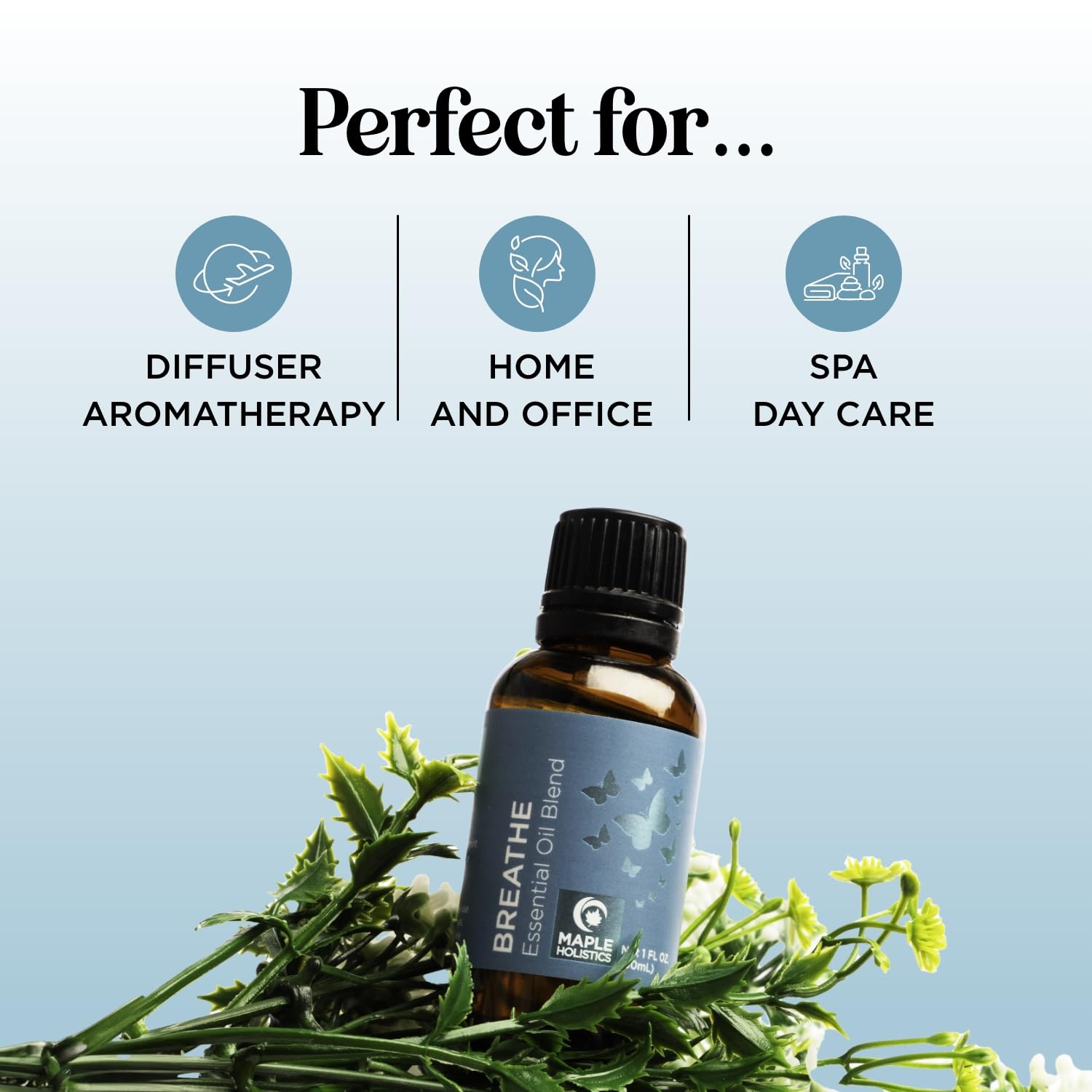 Maple Holistics Breathe shower scene for spa-like aromatics.
