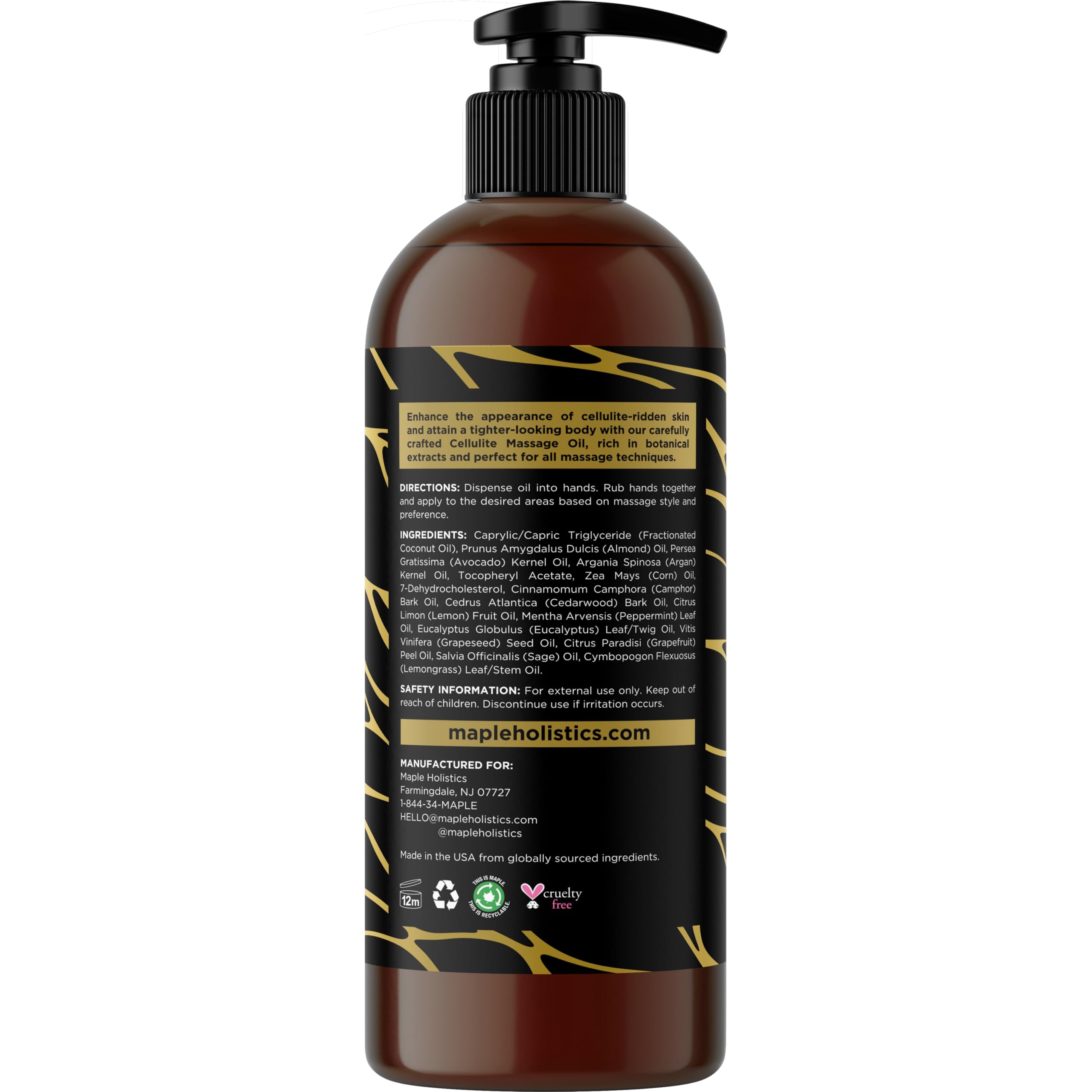 Maple Holistics camphor and grapefruit oils refresh the skin