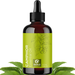 Maple Holistics camphor oil bottle for diffusion and topical use.
