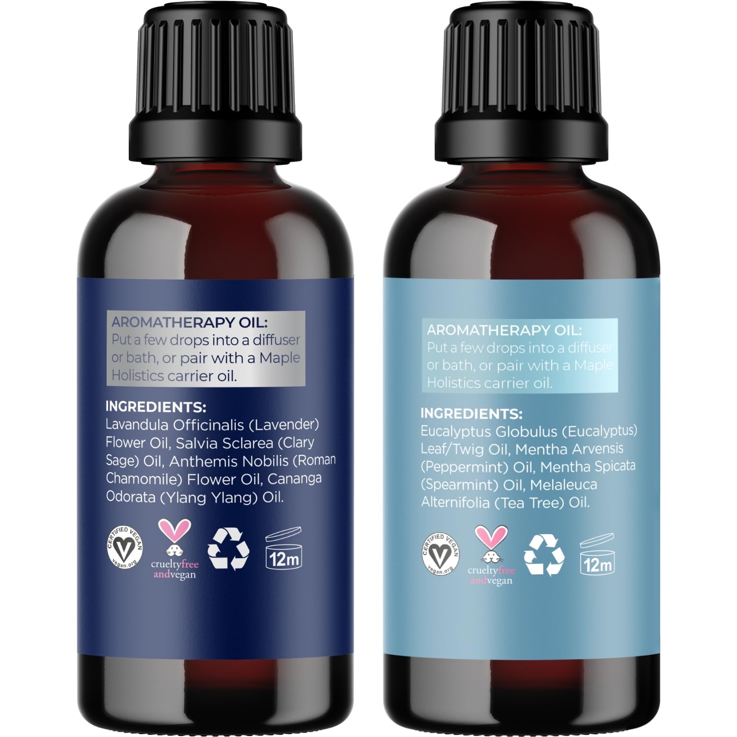 Maple Holistics Dream Blend close-up bottle with calming notes
