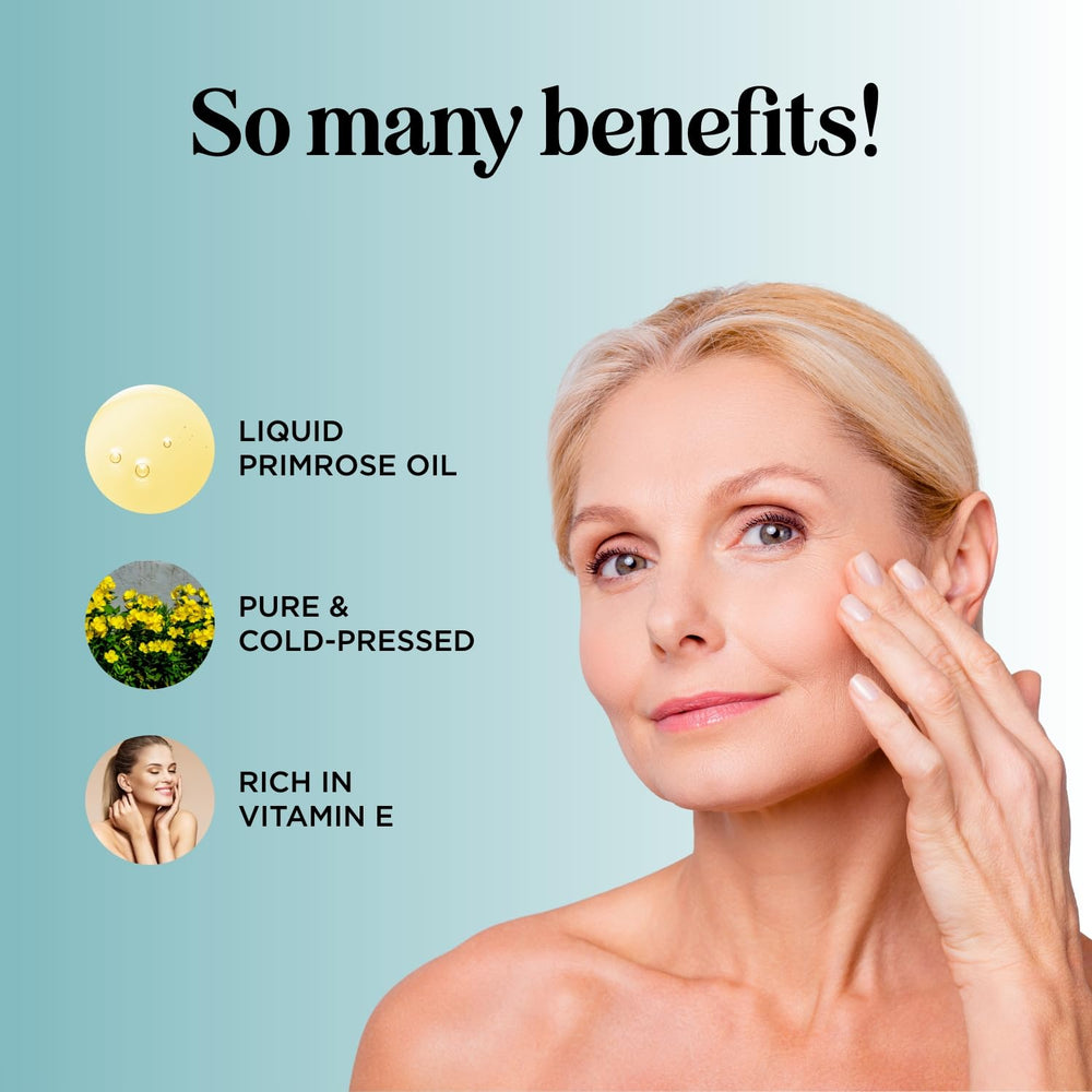 Maple Holistics Evening Primrose Oil dropper for precise skin application.