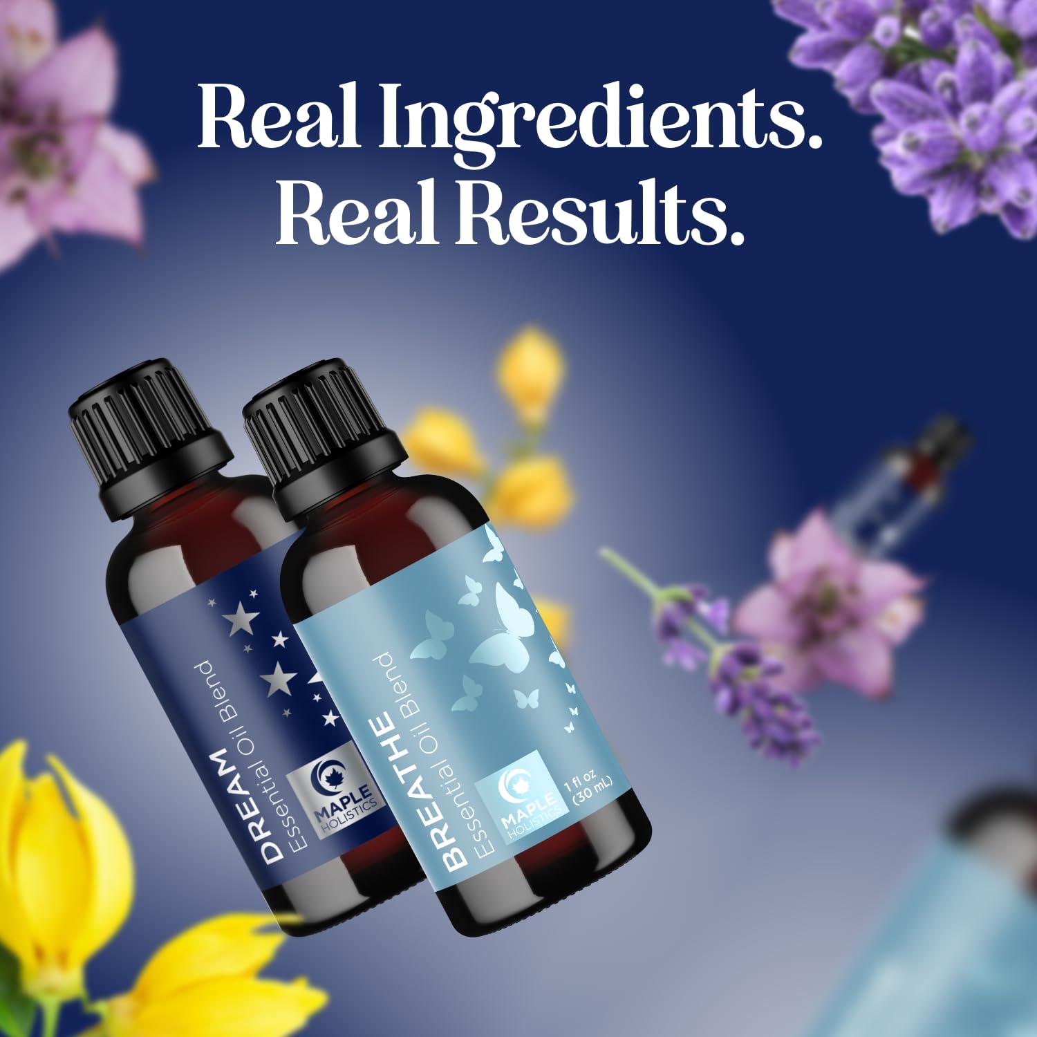 Gift-ready Maple Holistics diffuser oil set for aromatherapy beginners