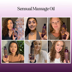 Lavender scented massage oil pour ideal for relaxing sessions with a partner