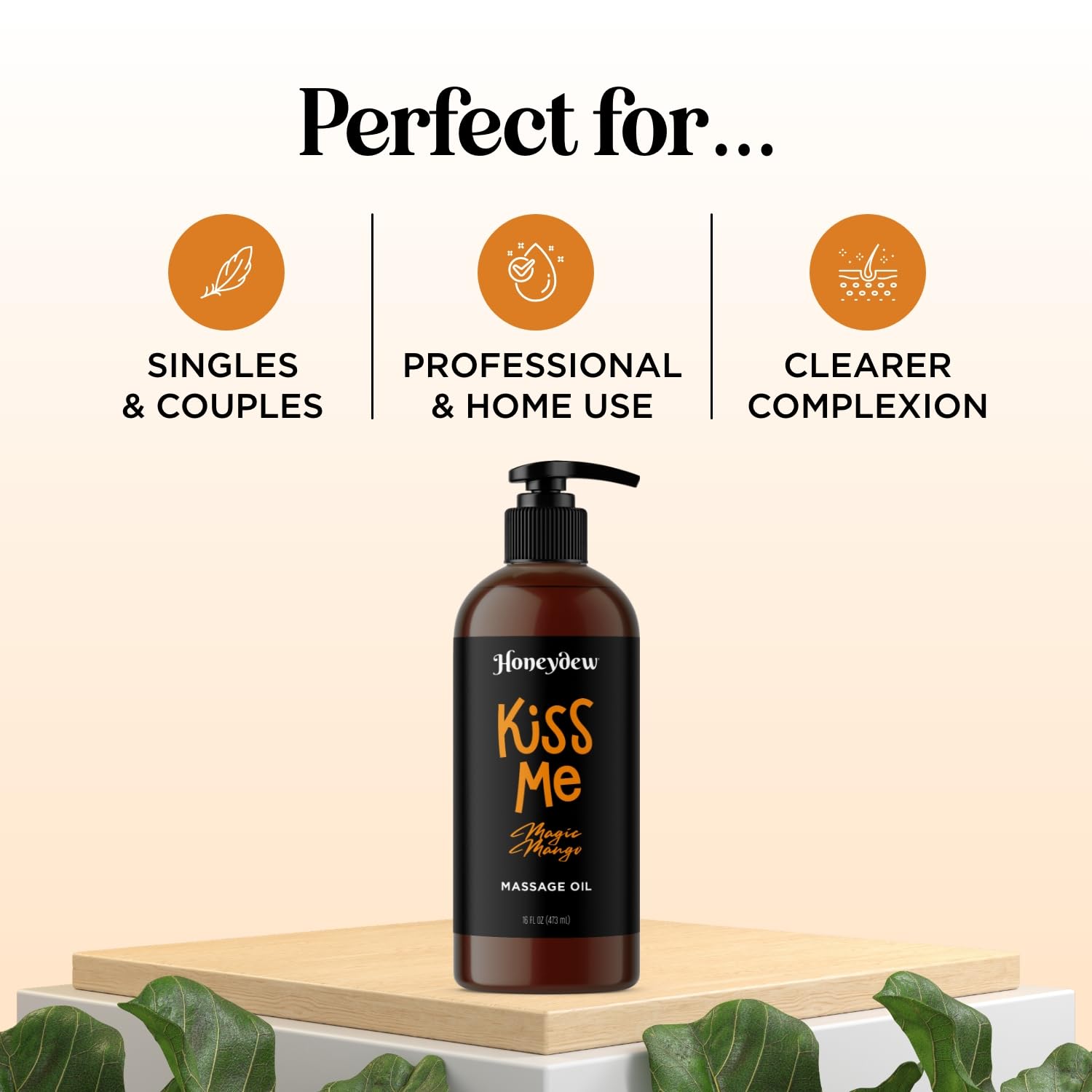 Maple Holistics Mango Sensual Massage Oil on partners' hands for a shared romantic moment
