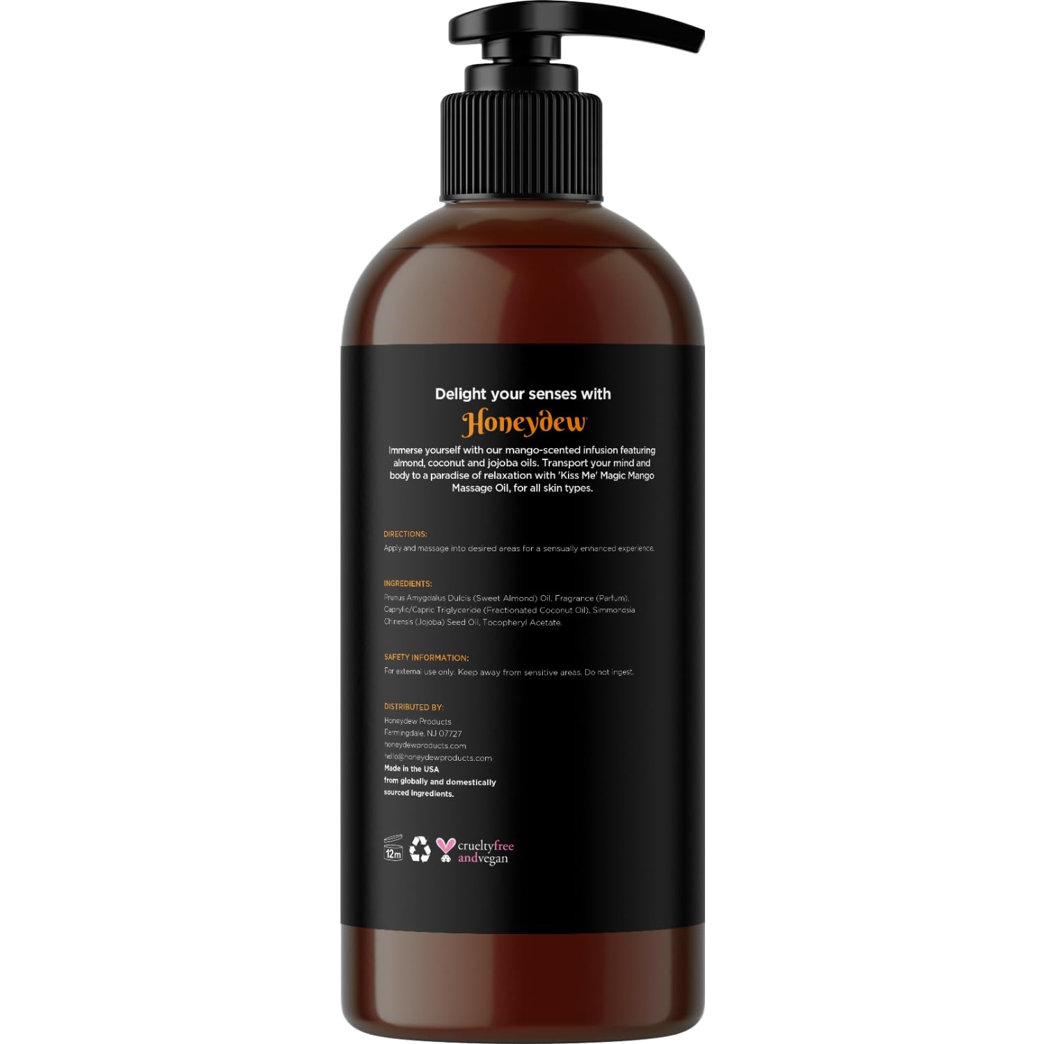Maple Holistics Mango Sensual Massage Oil being rubbed into skin provides lasting moisture