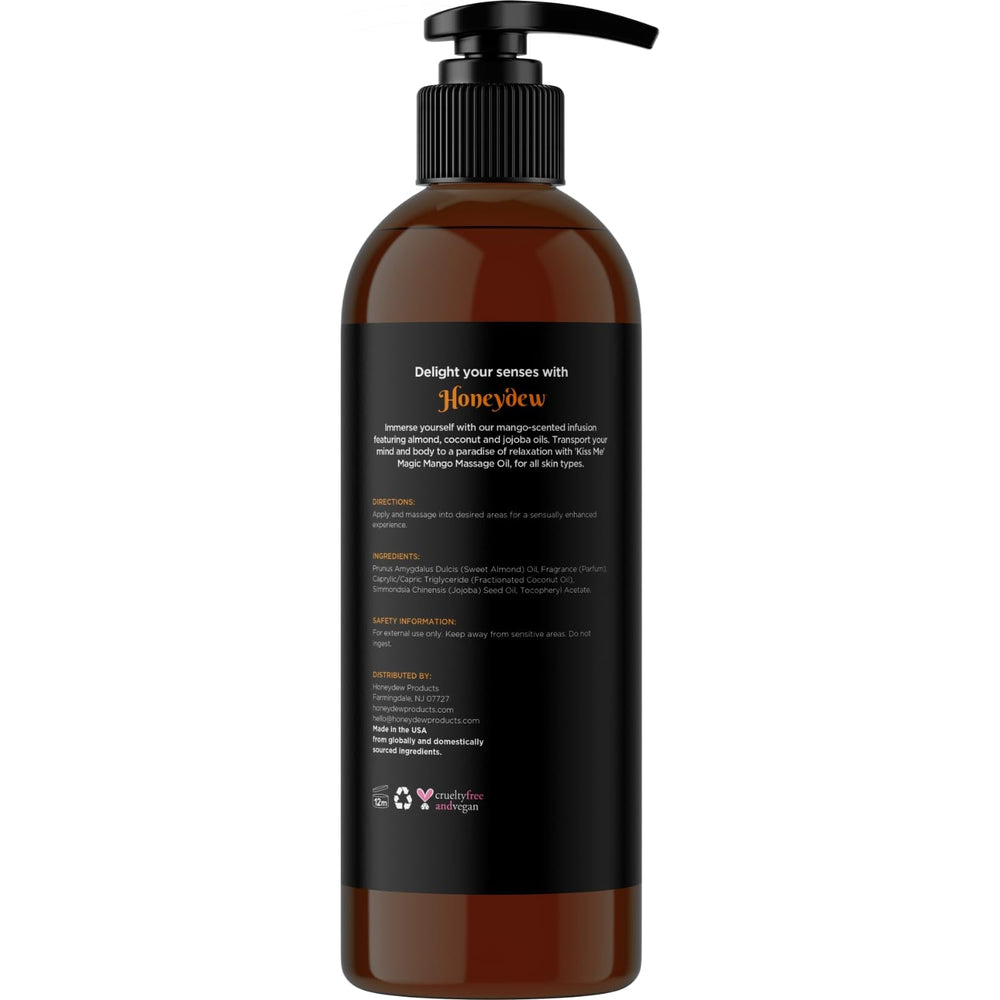Maple Holistics Mango Sensual Massage Oil blends jojoba and sweet almond oils for skin comfort