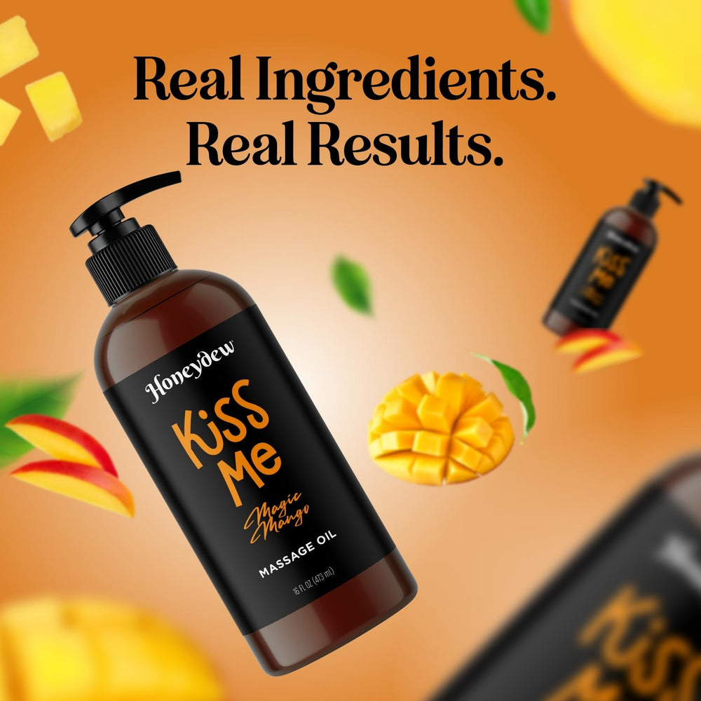 Maple Holistics Mango Sensual Massage Oil blends Jojoba and Sweet Almond nourish skin