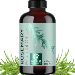 Maple Holistics Rosemary Oil bottle pour for easy diffuser use and scent enhancement.
