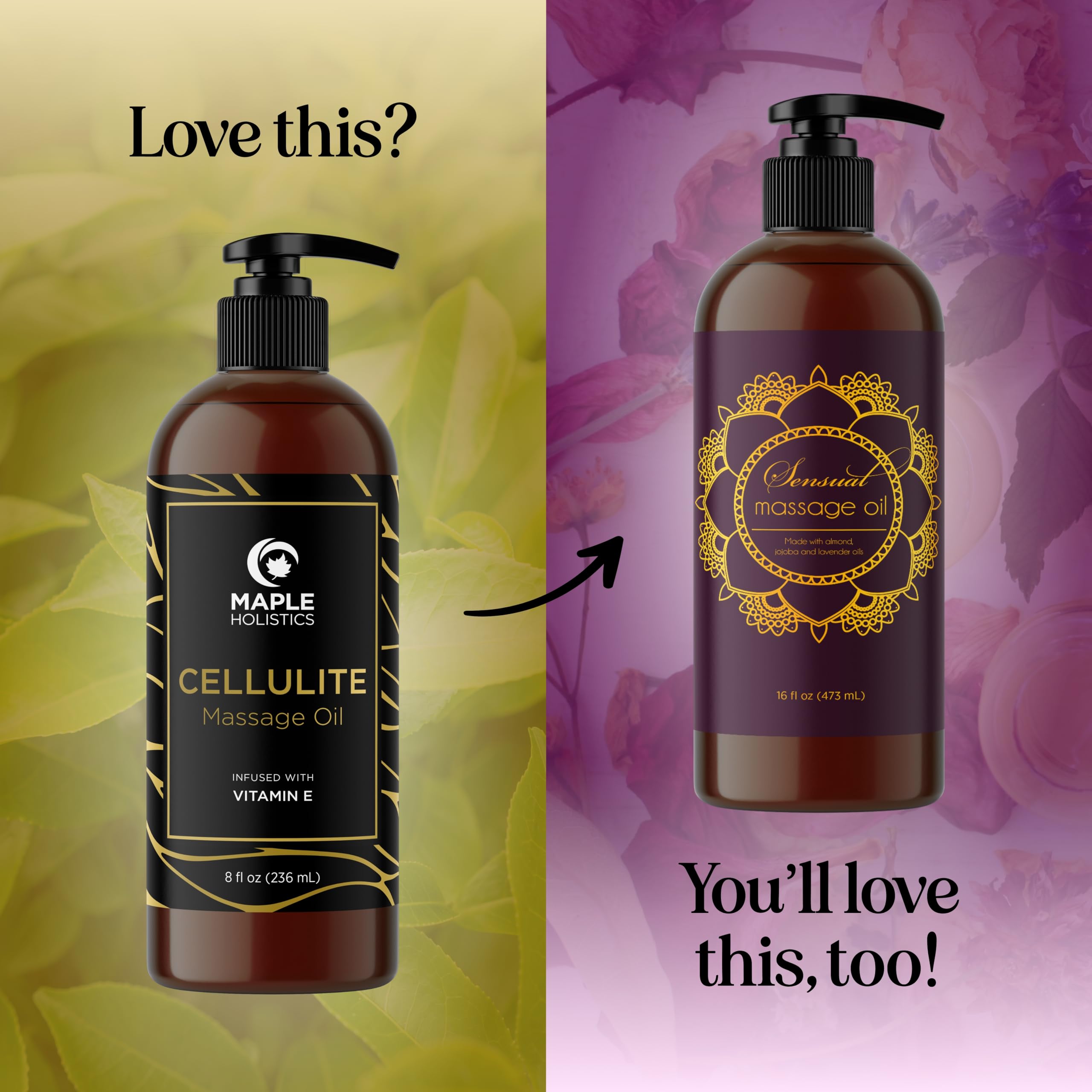 Maple Holistics sweet almond coconut oil texture supports smooth skin