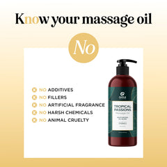 Maple Holistics mango-scent massage oil evokes tropical aroma for spa-like relaxation