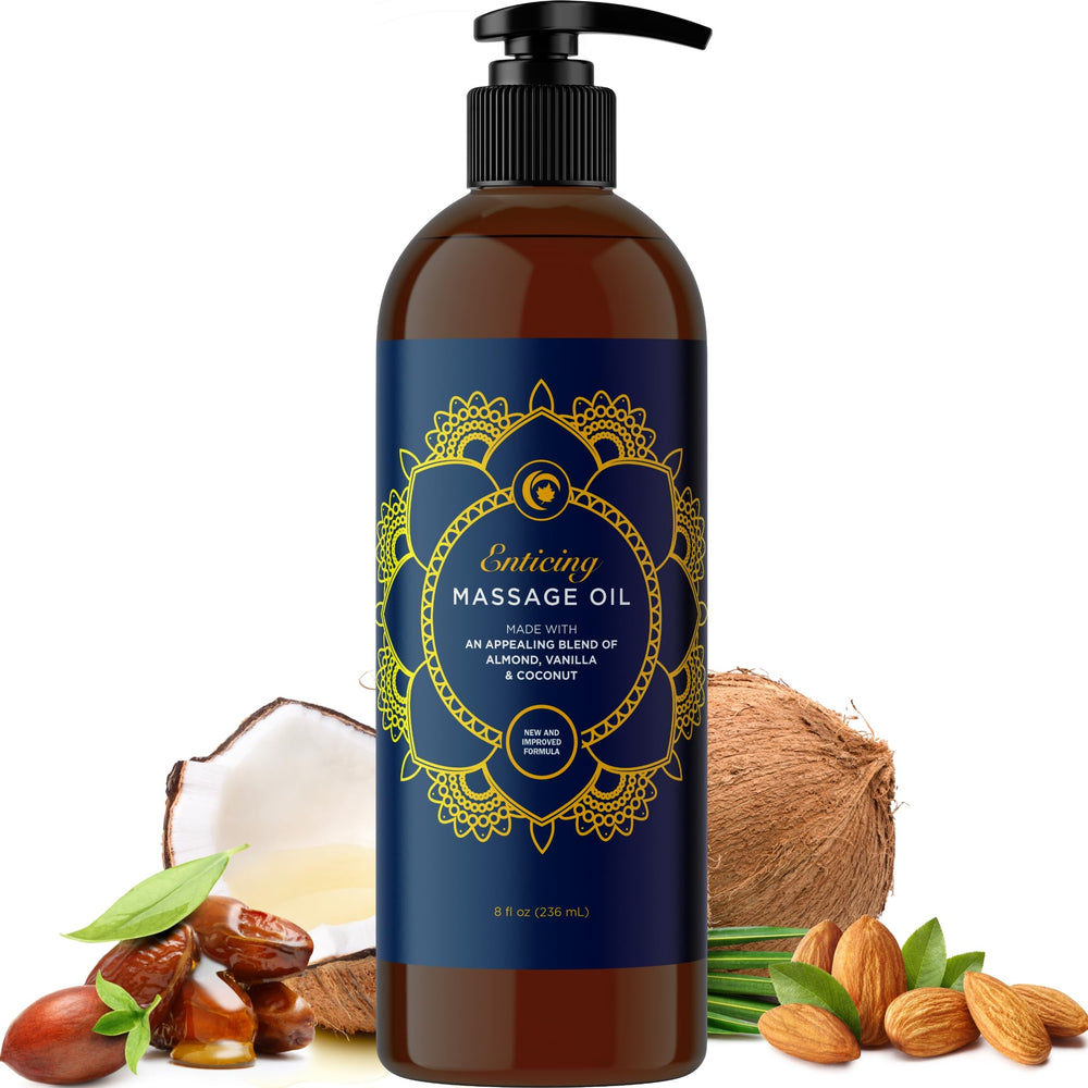 Maple Holistics vanilla massage oil bottle pour for a silky, non-greasy glide
