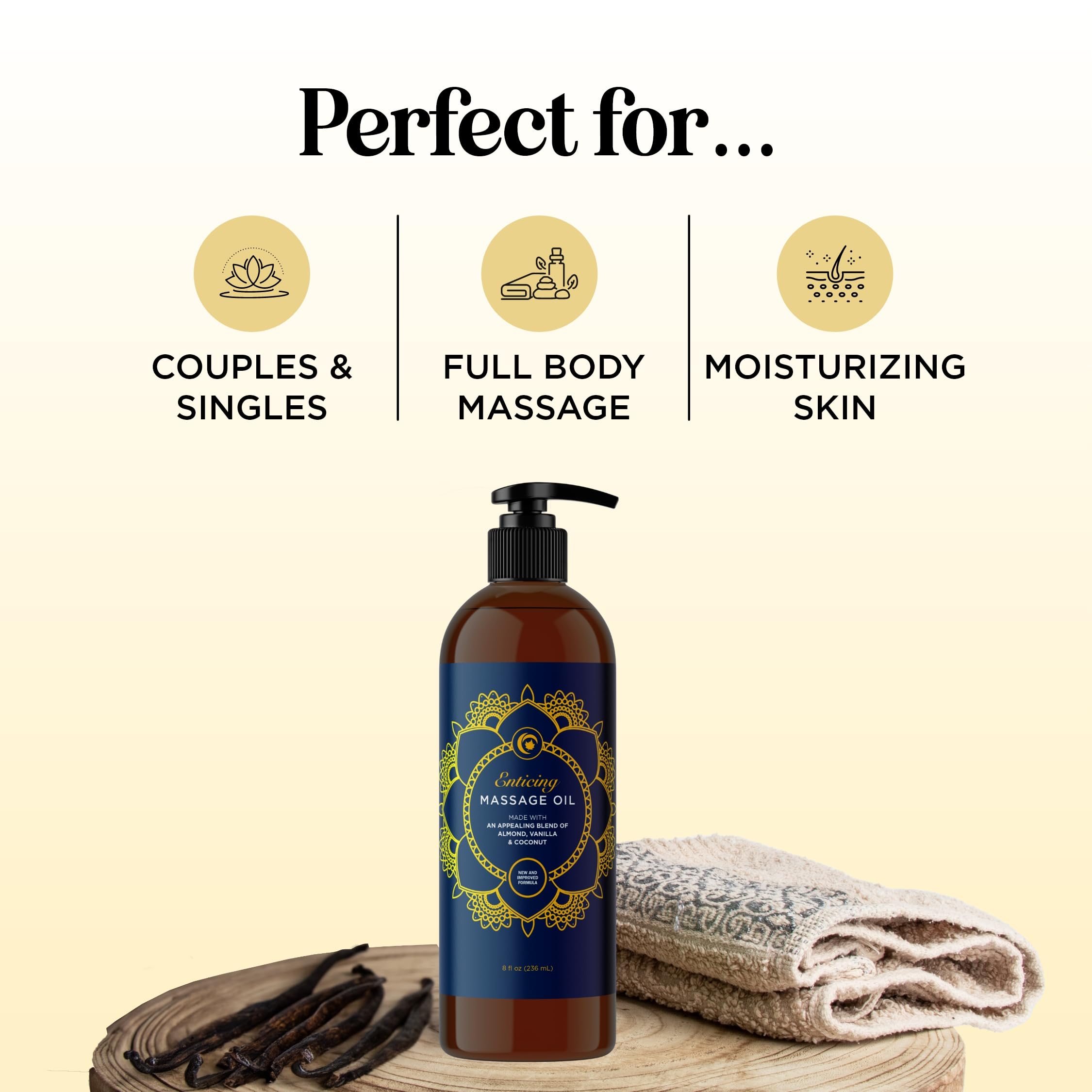 Maple Holistics vanilla massage oil blends fractionated coconut and sweet almond oils