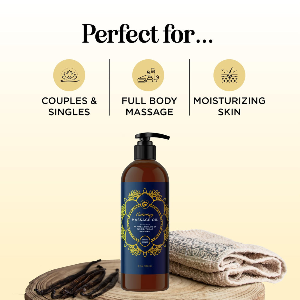 Maple Holistics vanilla massage oil blends fractionated coconut and sweet almond oils