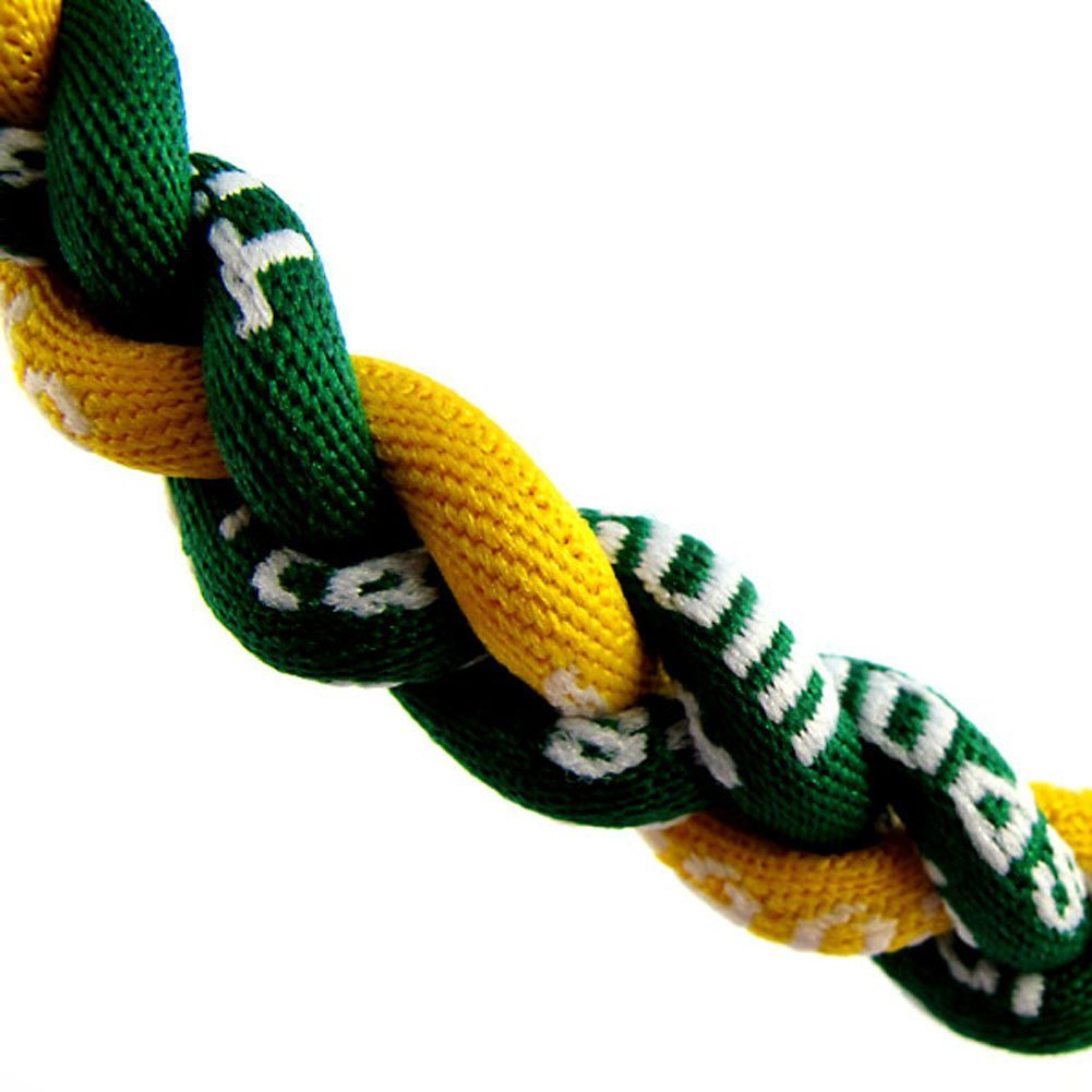 MapofBeauty three-braided rope necklace; sporty style for focus-friendly outfits.