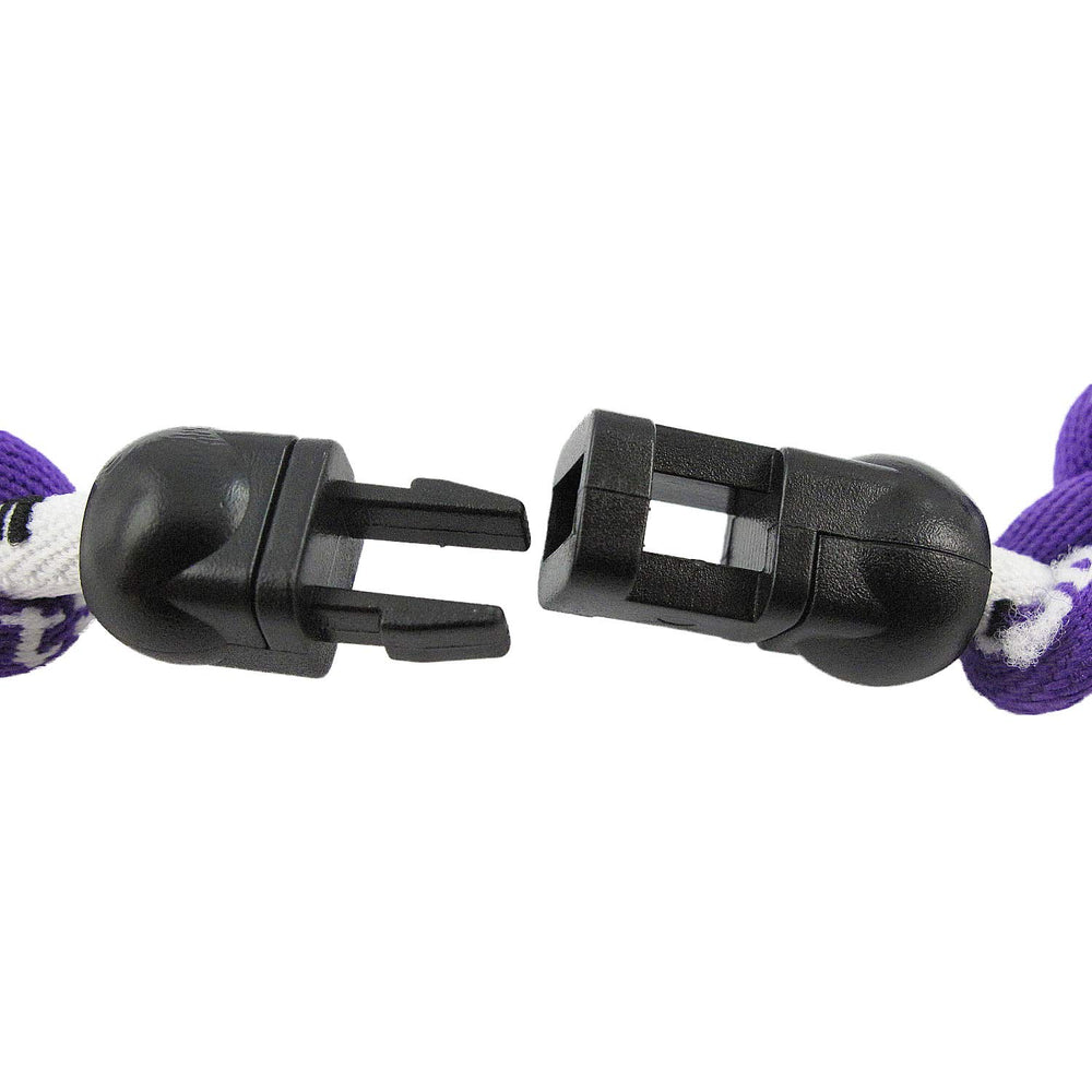 MapofBeauty tornado necklace colorway purple-white, versatile accessory for recovery-friendly comfort.