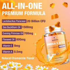 Marafiki sea buckthorn oil ingredient highlighting omega-7 richness.