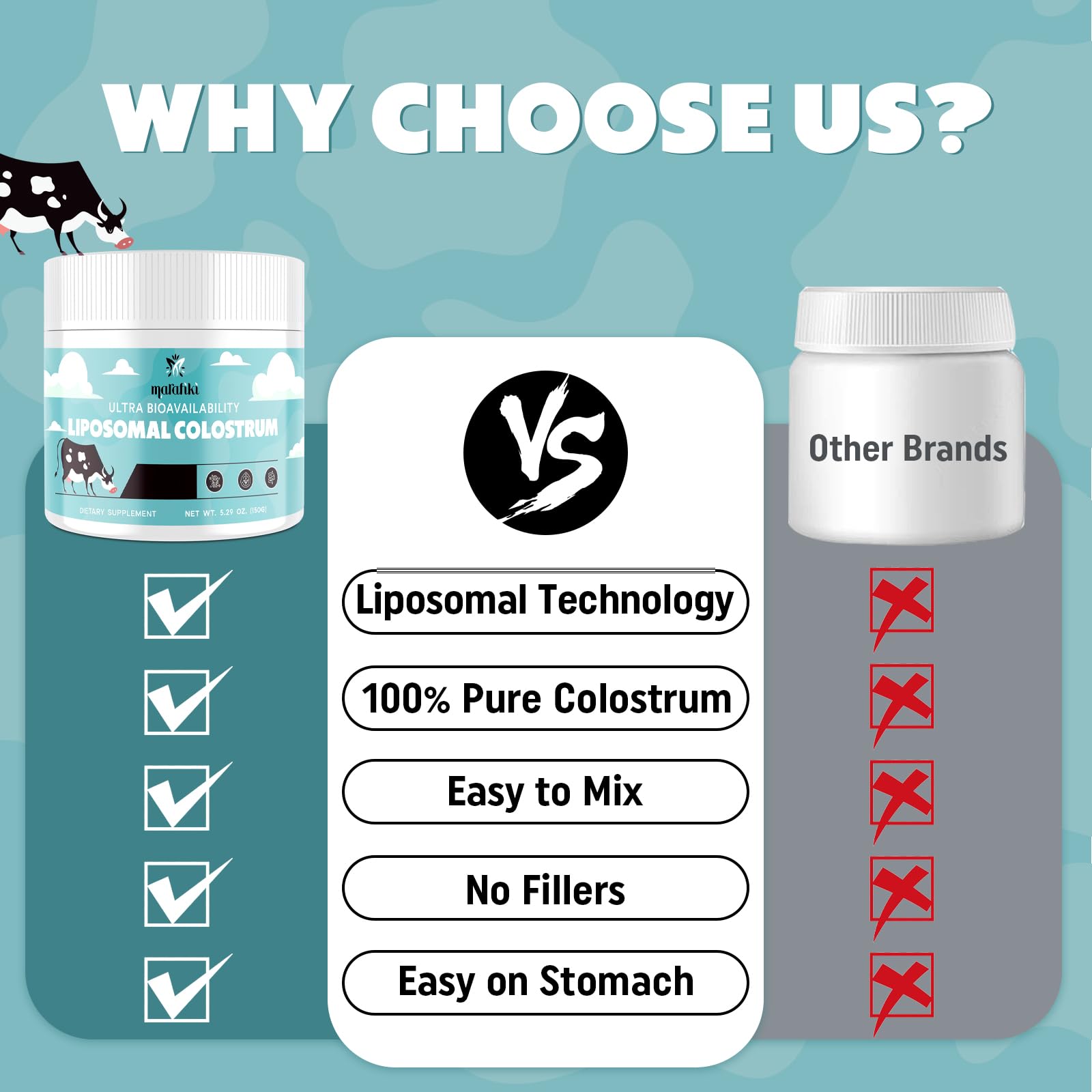 Marafiki smoothie with colostrum powder for a nutritious daily boost.