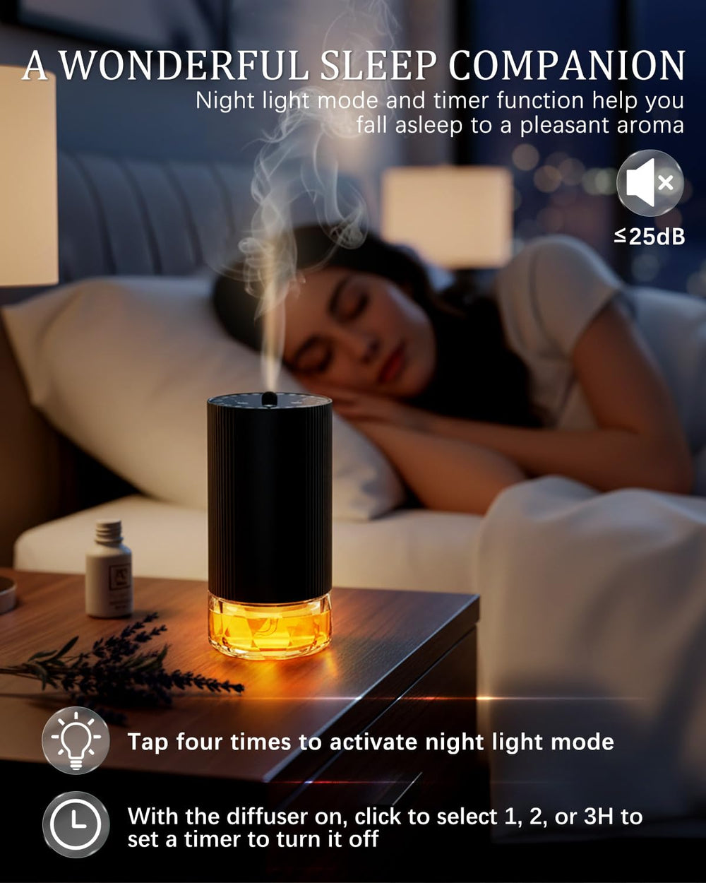 Maraiss car diffuser fits cup holder for on-the-go aromatherapy.
