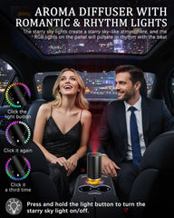 Maraiss starry sky projector creates a calming evening atmosphere.