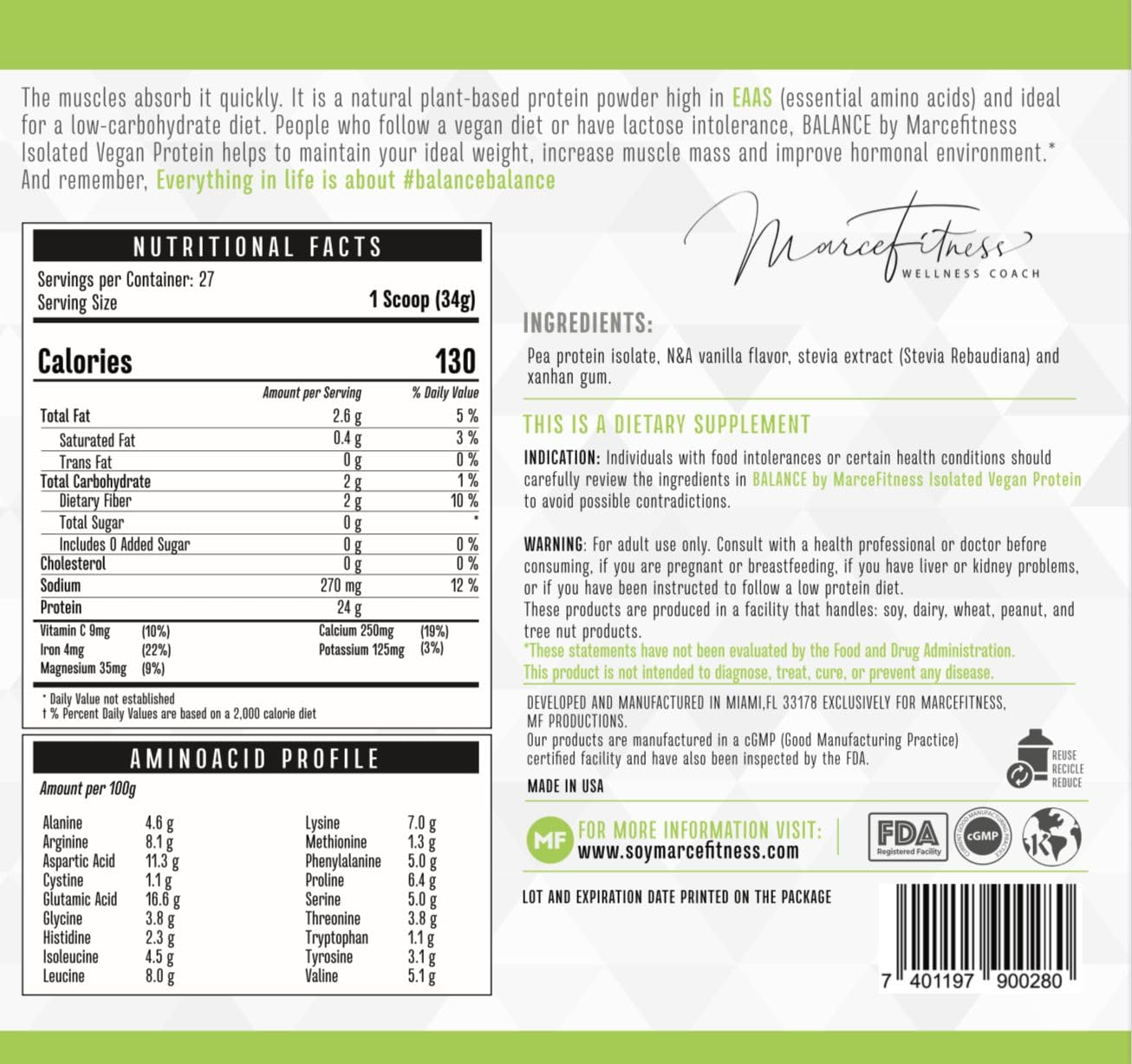 MARCE FITNESS shaker with vanilla protein showing creamy, smooth texture