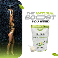 MARCE FITNESS vanilla protein scoop closeup for quick protein boosts