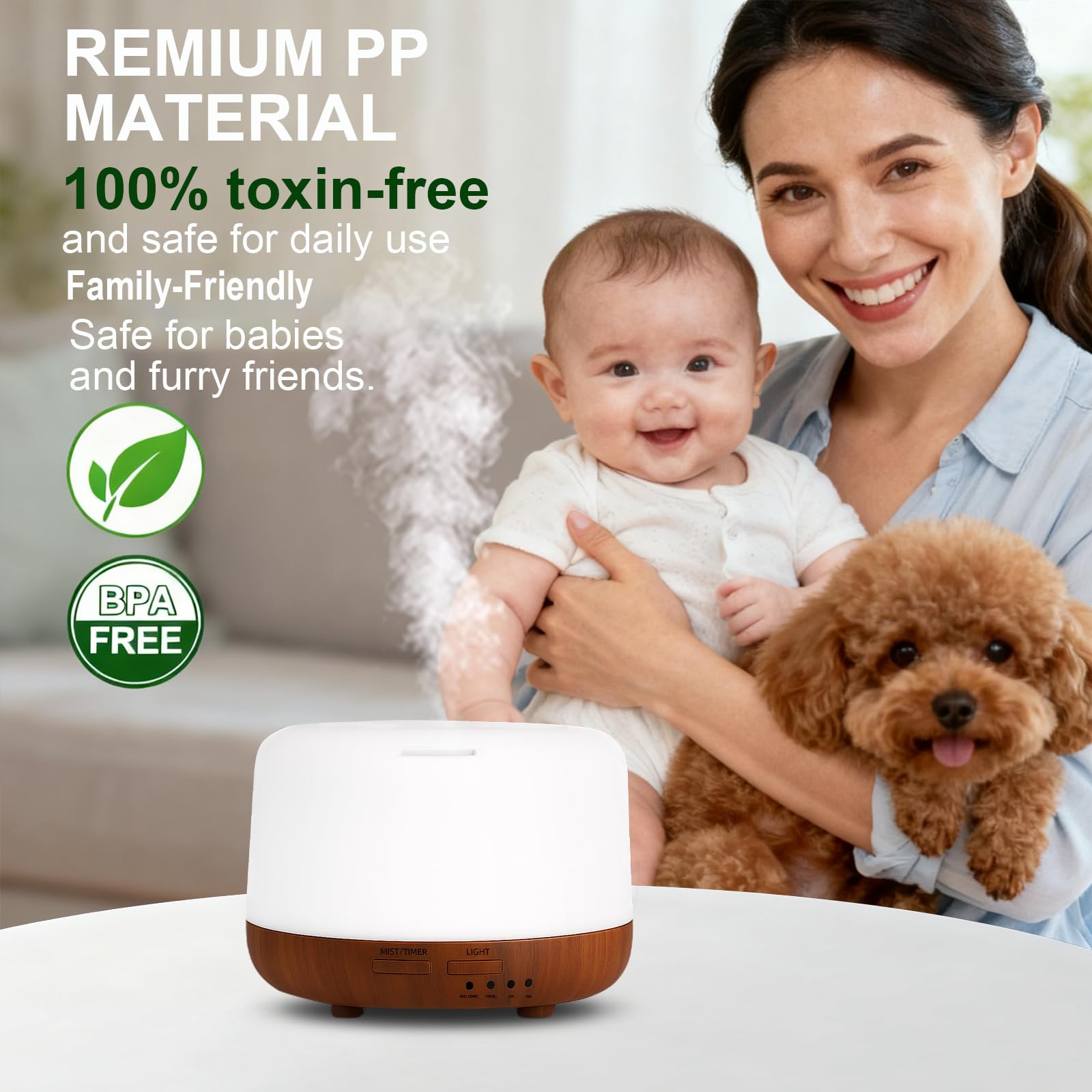 Marchred diffuser auto-off feature for safe, worry-free diffusion