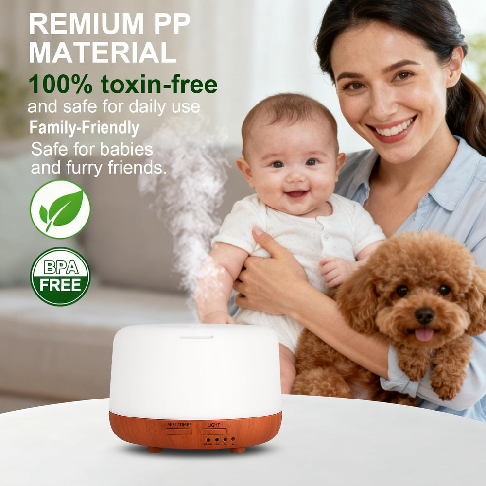 Marchred diffuser creates a tranquil bedroom or home office atmosphere.