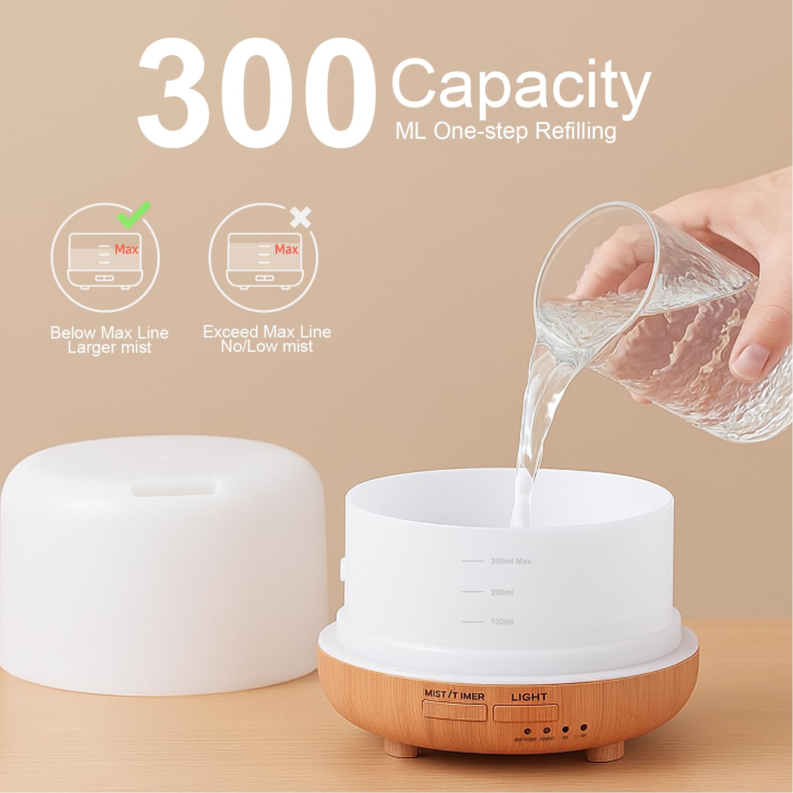 Marchred diffuser in a bedroom or yoga studio creating a soothing atmosphere.