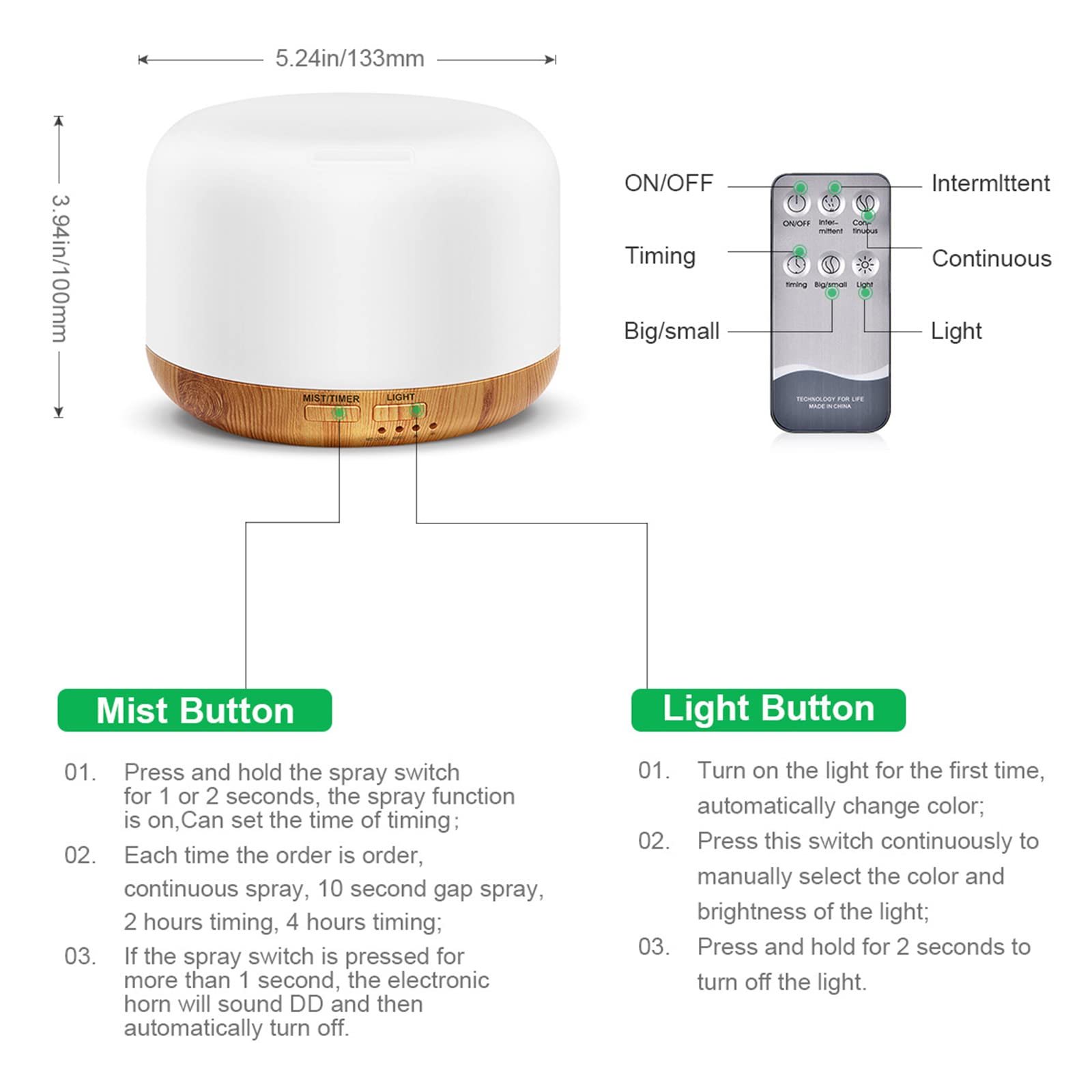 Marchred diffuser made with BPA-free PP materials for family-friendly use.