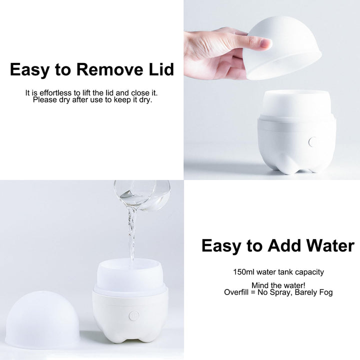 Marchred compact tabletop diffuser fits desks or nightstands.