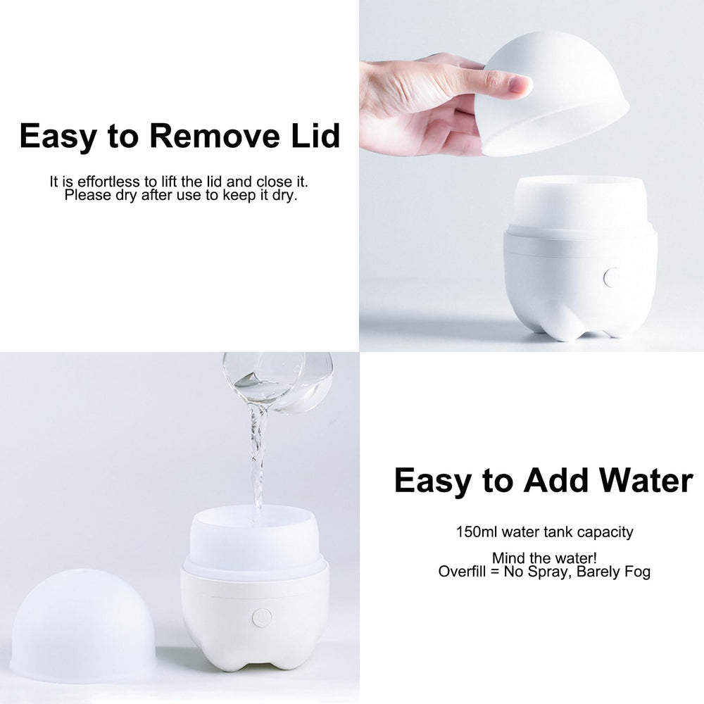 Marchred compact tabletop diffuser fits desks or nightstands.