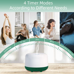 Marchred diffuser with LED color options for mood lighting