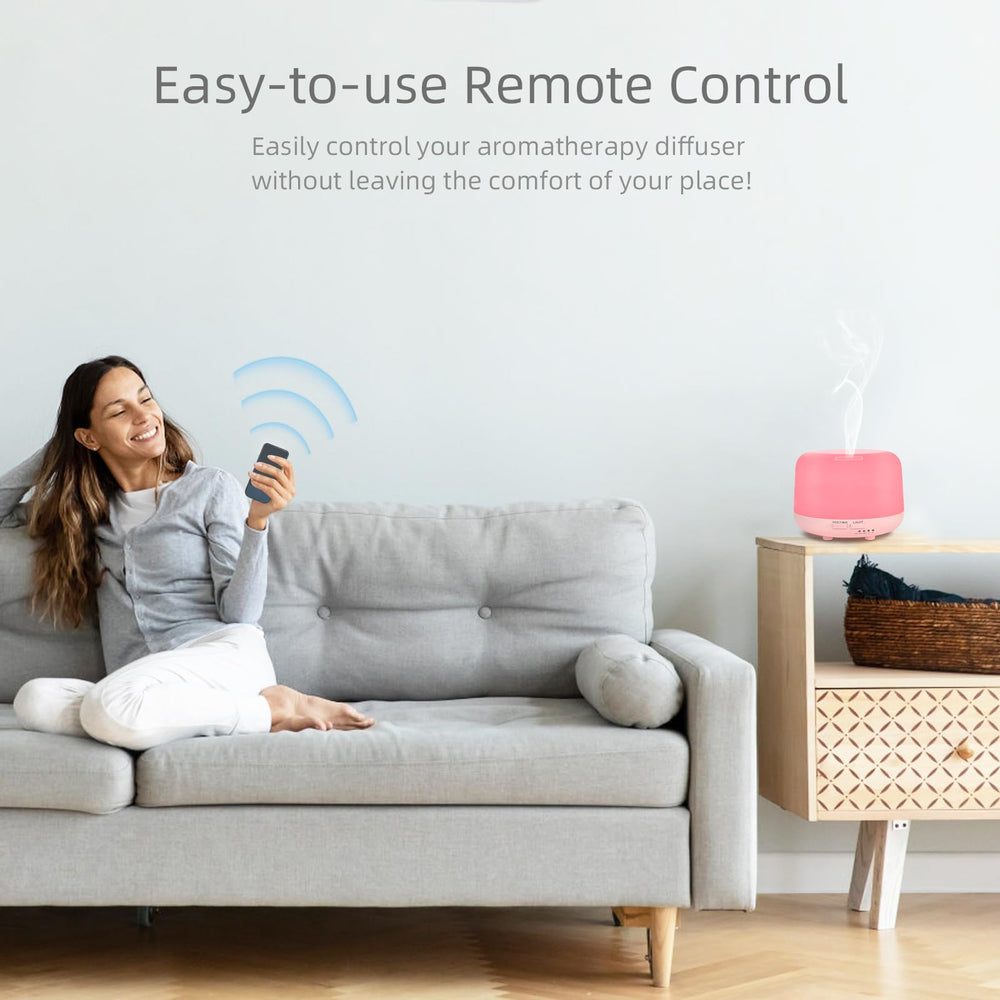 Marchred diffuser operates quietly for peaceful sleep and relaxation.