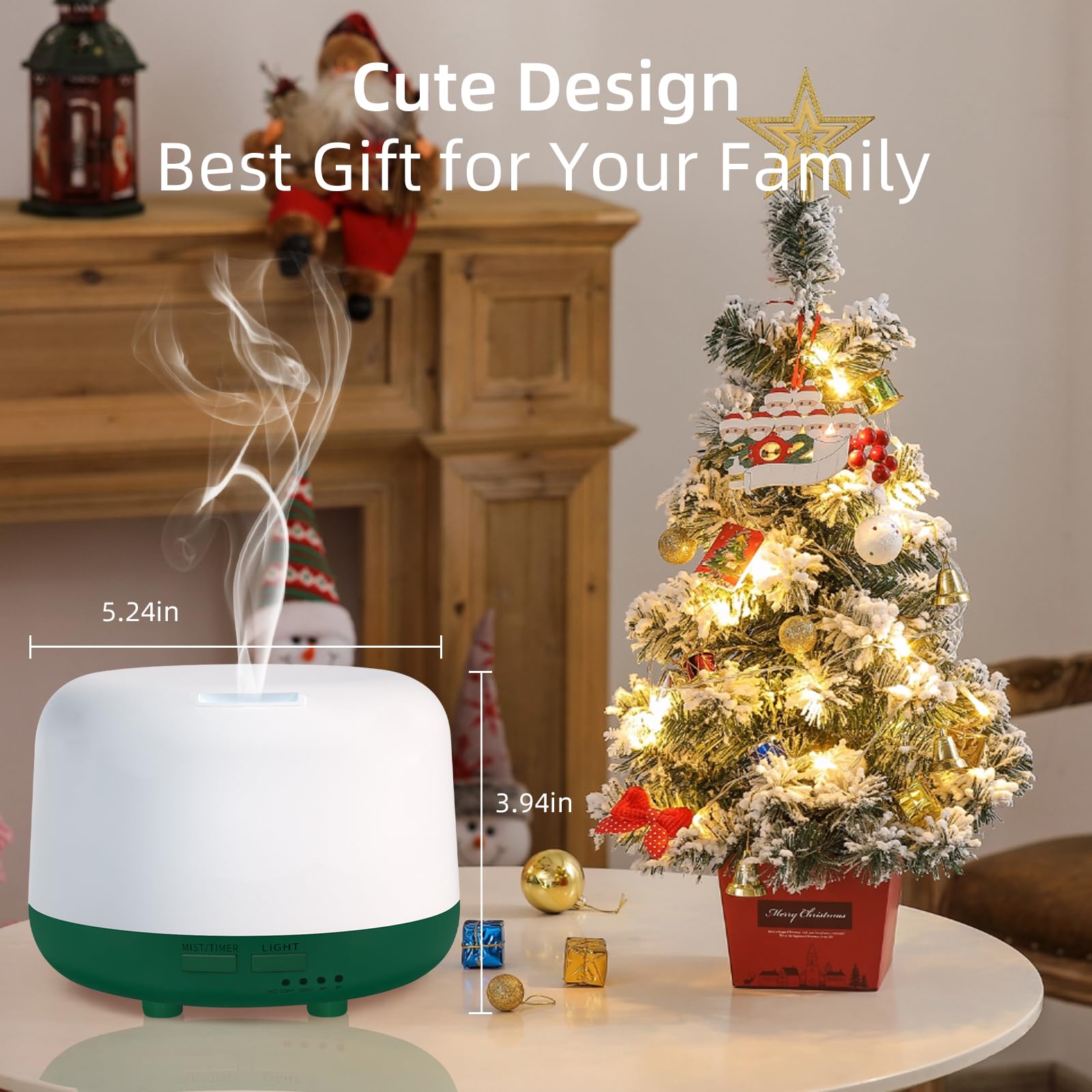 Marchred diffuser releasing a gentle mist to freshen rooms