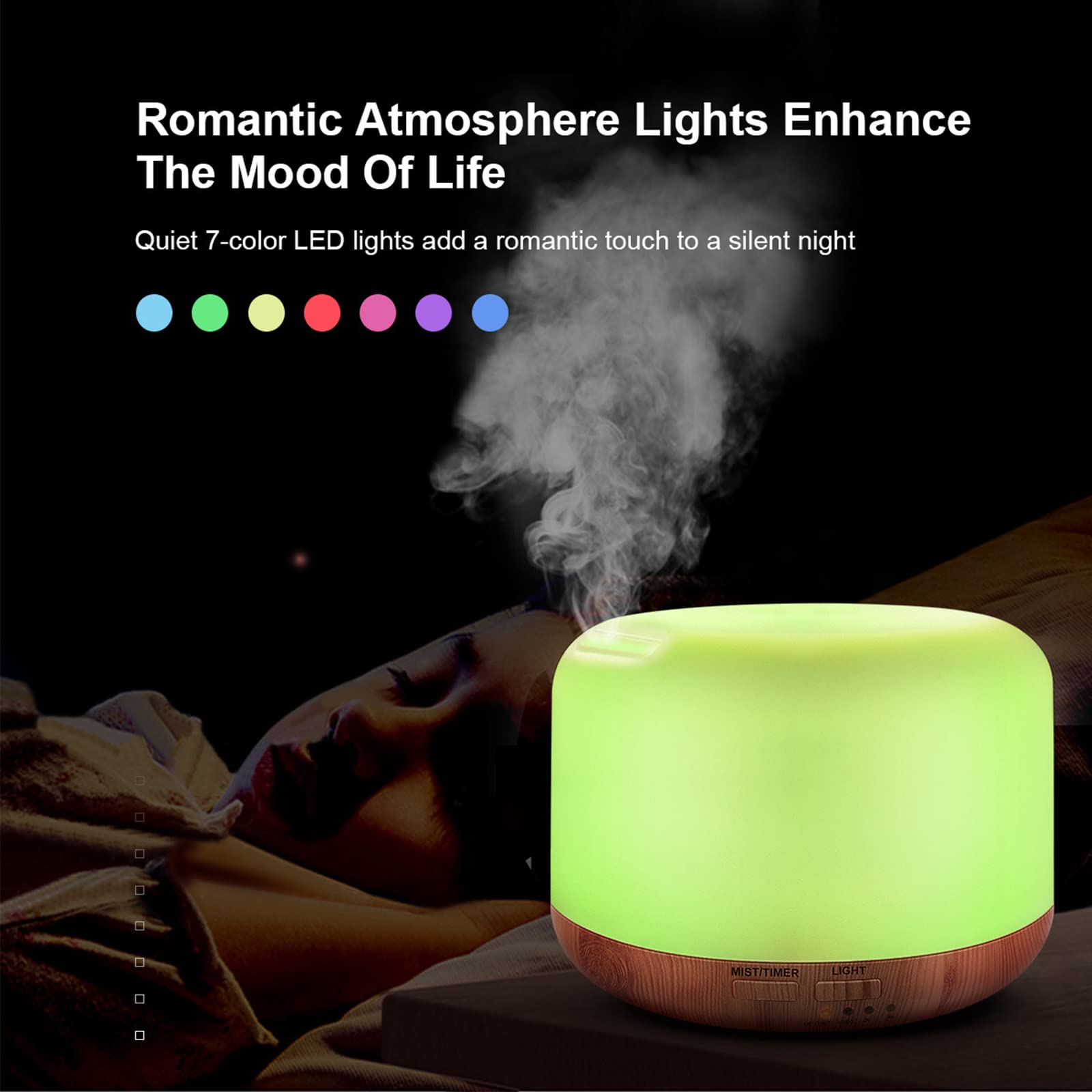 Marchred diffuser features waterless auto-off for safe overnight use.