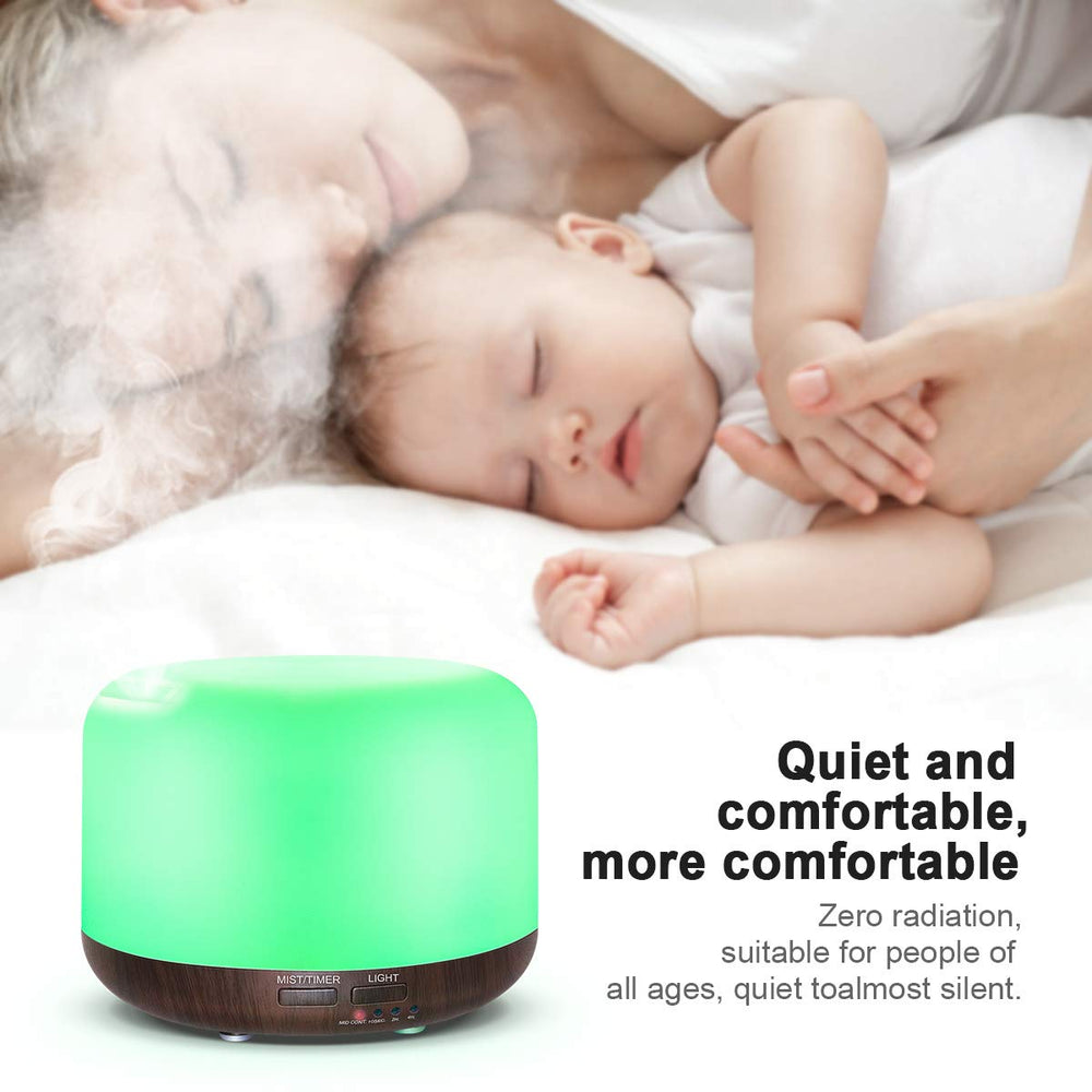 Marchred diffuser with 7 LED colors enhances ambiance and mood.