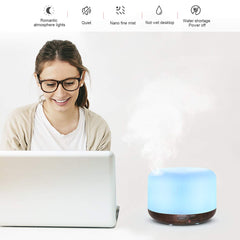 Marchred remote control diffuser for easy mist timing and settings.