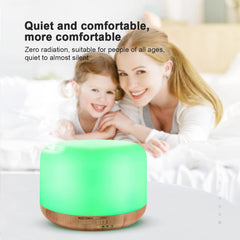 Marchred ultrasonic diffuser emitting a soft cool mist in a calm room.